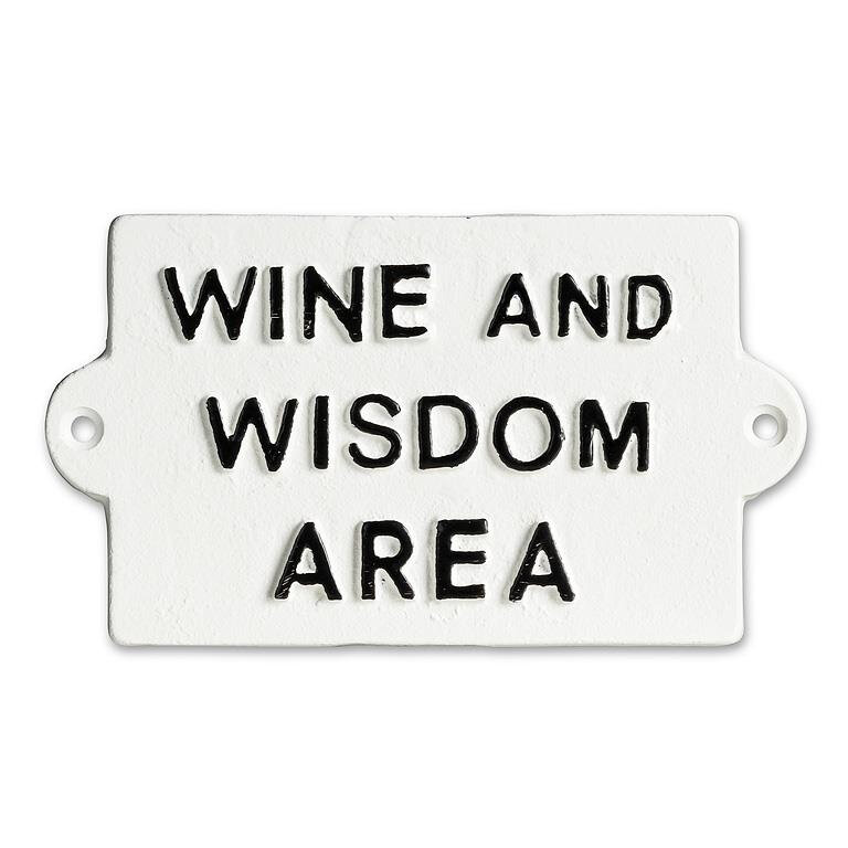 Wine and Wisdom Sign Product Image